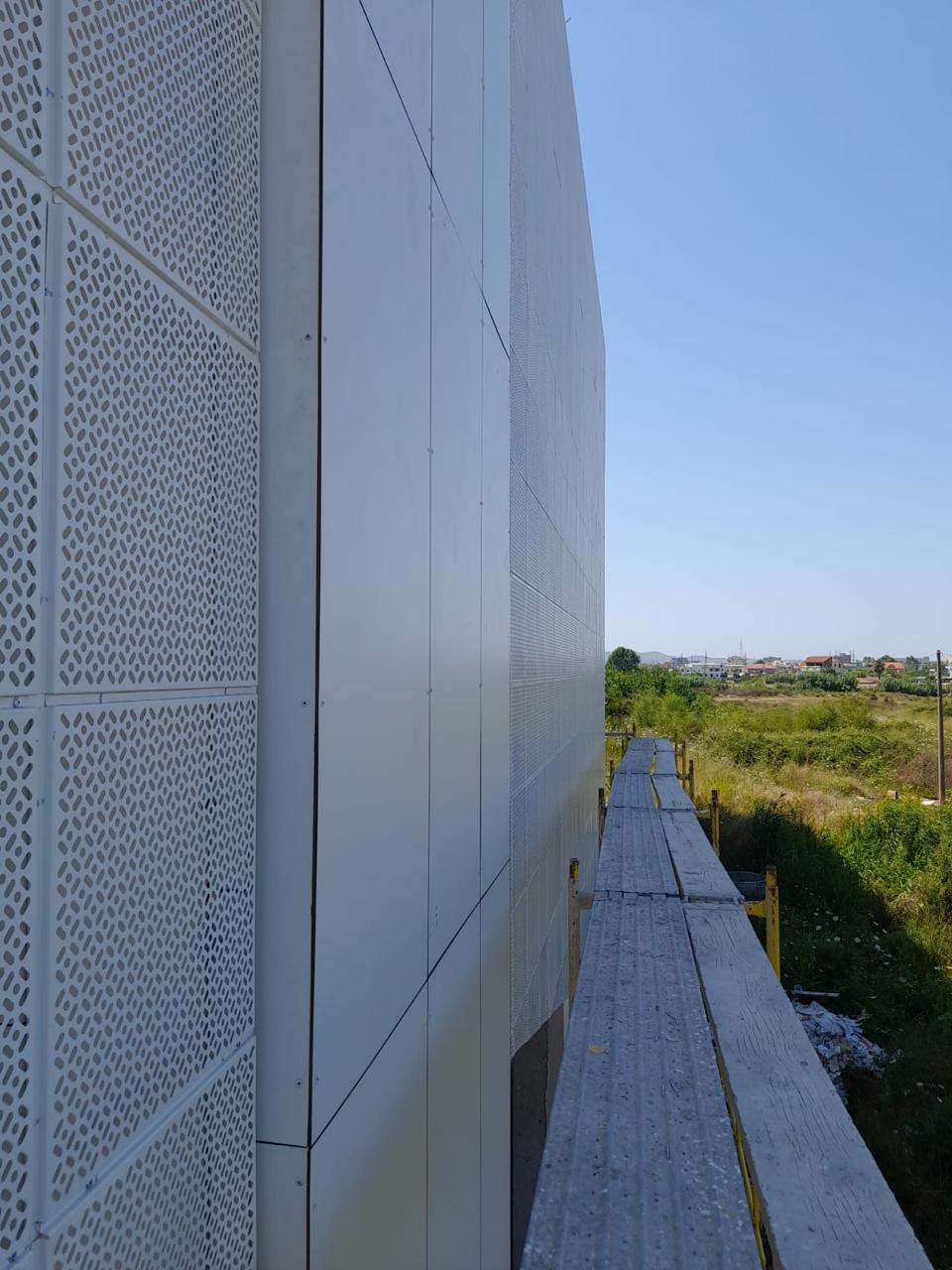 Exterior decorative steel fascade
